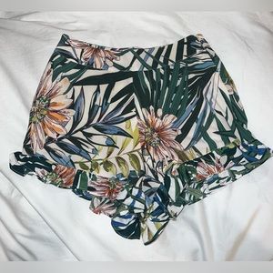Lord & Taylor Flowy Patterned Shorts